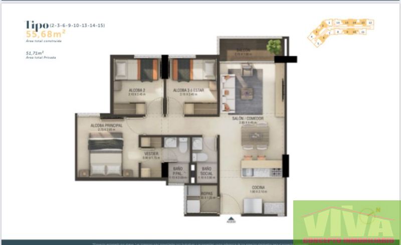 Apartamento en Venta en Alcaravanes